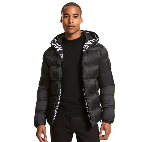 michael kors puffer jacket with hidden|michael kors puffer jackets men's.